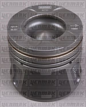 MOTOR PİSTON SEGMAN 0.60 69.60 mm -20mm DOBLO-FİORİNO-LINEA-GRANDE PUNTO-ASTRA 1.3D MJET 1.3 CDTI EURO 5 4 Adet