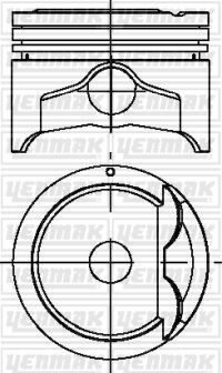 PISTON SEGMAN 0.50 ACCENT 1.5 00-02 G4EC-G G4EB 4 Adet