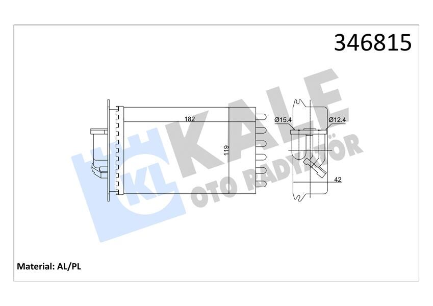 KALORIFER RADYATORU ARKA MERCEDES S-CLASS W140 91>98
