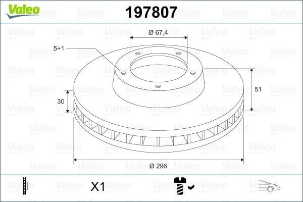 ÖN FREN AYNASI INSIGNIA A 08> SAAB 9-5 YS3G 10> 16 JANT 296x30x5DLxHAVALI 13501307-569063