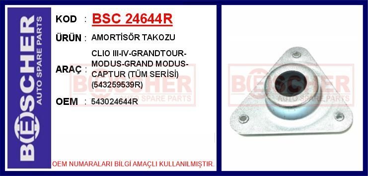AMORTİSÖR TAKOZU CLIO III-IV-GRANDTOUR-MODUS-GRAND MODUS-CAPTUR TÜM SERİSİ 543259539R 2 Adet