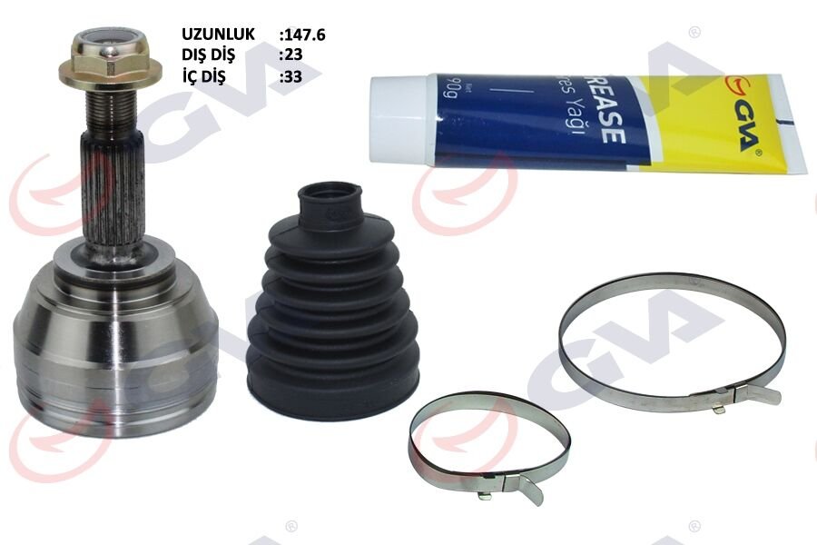 AKS KAFASI DIŞ ÖN CLIO IV 1.5 DCI 12- 75-90HP - 16- 110HP 6 MISKETLI 23x33x49 144mm
