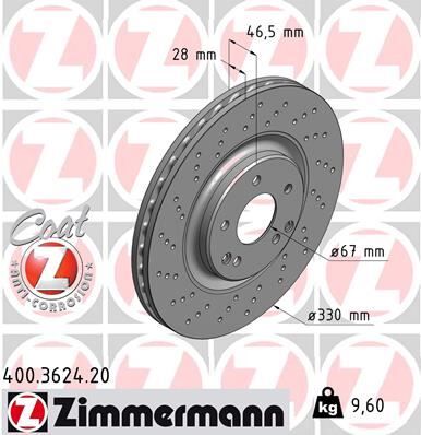 FREN DISKI ON MERCEDES AMG W203 CL203 S203 C209 A209 R171 2 Adet