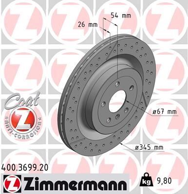FREN DISKI ARKA MERCEDES X166 W166 C292 2 Adet
