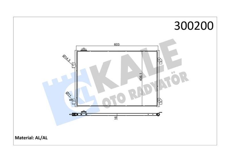 KLİMA KONDENSERİ CLIO SYMBOL 1.5 DCI 04> MEK 658x411x16