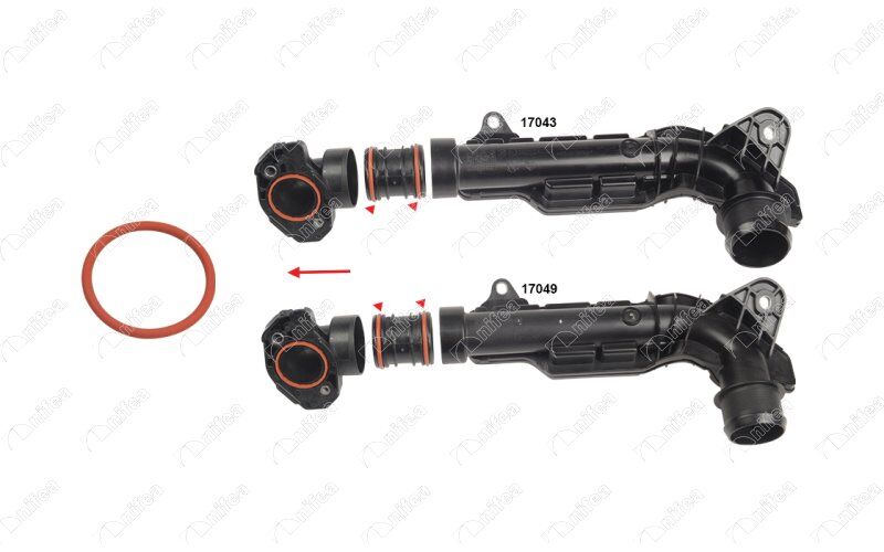 TURBO HAVA HORTUM CONTASI CORSA F-ASTRA L-MOKKA-COMBO E-CRANDLAND-CROSSLAND-VIVARO C-PARTNER- BERLINGO-RIFTER-EXPERT-P208-P301-P308-P508-P2008-P3008-P5008-C3-C4-C5-DS3-PROACE CITY 1.5 HDI 2 Adet