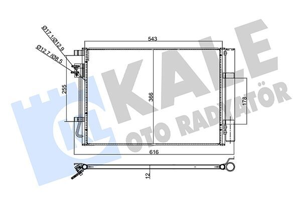353130 KONDENSER HYUNDAI i20 1.2 12- AL/AL
