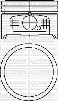 MOTOR PİSTON SEGMAN STD 75mm P106-P206-P306-PARTNER-BERLINGO 1.4 8V TU3JP-Euro4 BOY:50mm TEPE 4 Adet