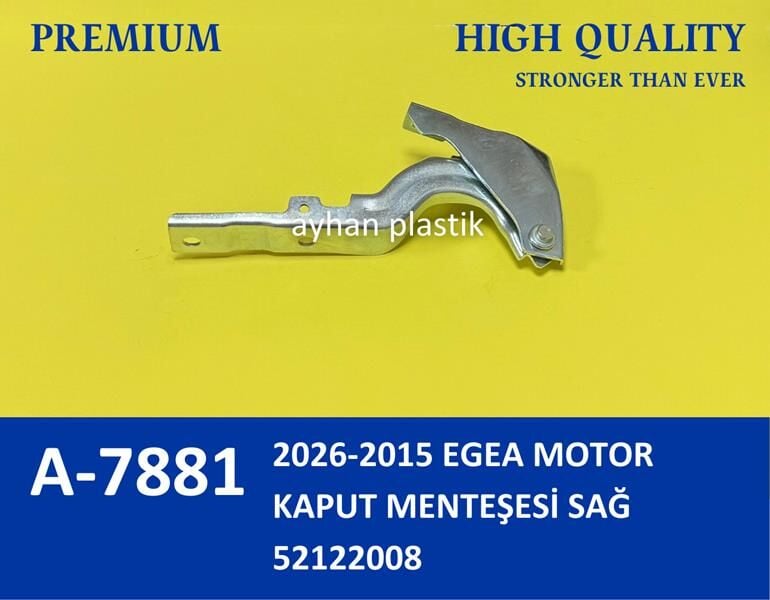 MOTOR KAPUT MENTEŞESI SAĞ EGEA 15>