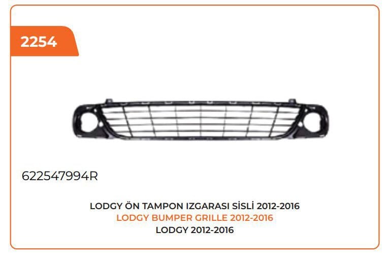 ÖN TAMPON IZGARASI SİSLİ LODGY 12-16 2 Adet