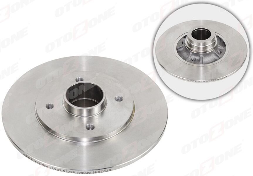 FREN DİSKİ ARKA RENAULT CLIO II 98>05 MEGANE I 96> R19 238x8x7MM RULMANSIZ