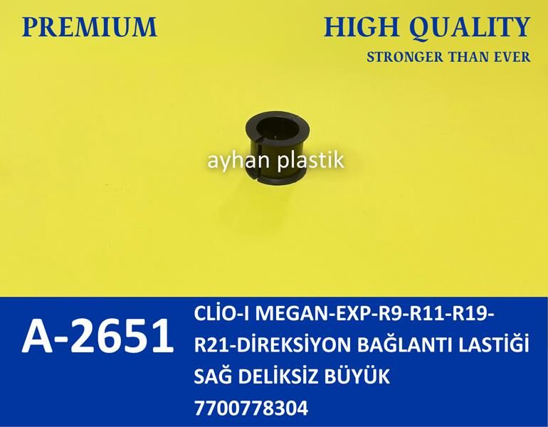 DİREKSİYON BAĞLANTI LASTİĞİ SAĞ DELİKSİZ BÜYÜK CLİO-I MEGAN-EXP-R9-R11-R19-R21 10 Adet