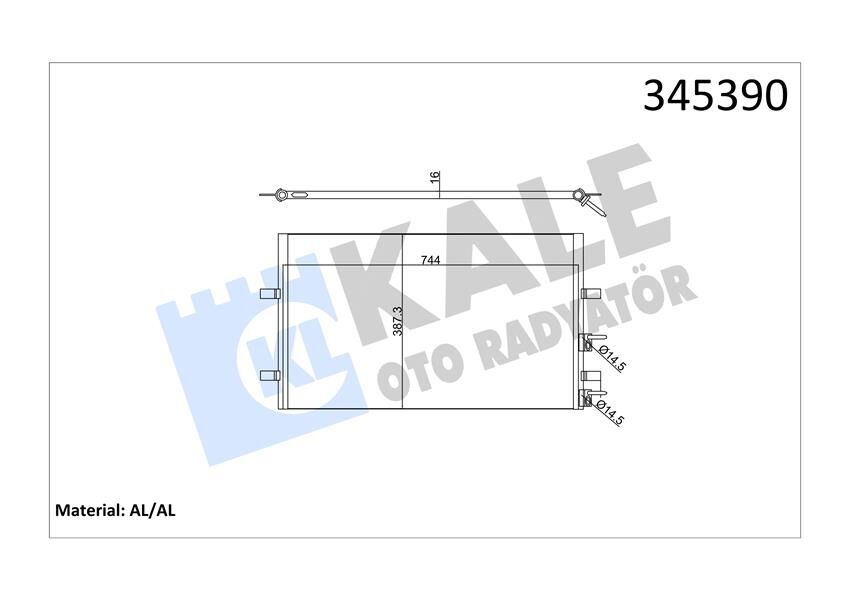 KLİMA RADYATÖRÜ FORD TRANSİT 06> V347