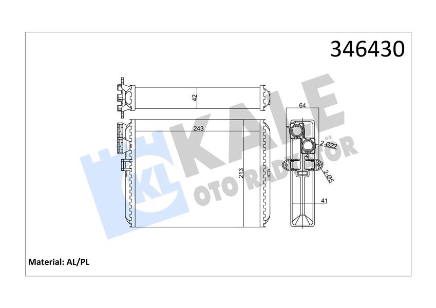 KALORİFER RADYATÖRÜ VOLVO S60/S80/V70/XC70/XC90 98>