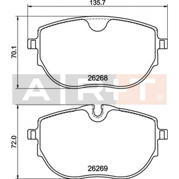 ÖN BALATA VW T6-T7 2015 >