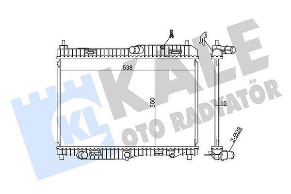 SU RADYATÖRÜ FORD FİESTA 08> 1.4 ZETEC OTOMATİK ŞANZIMAN
