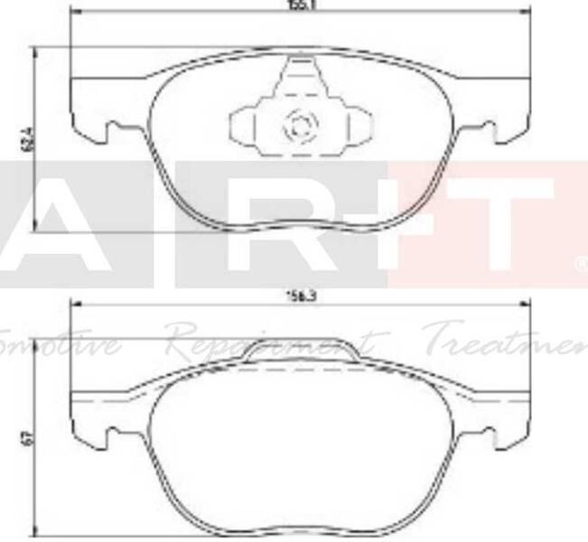 ÖN BALATA FOCUS 04>18 CMAX 07>19 KUGA I -II 08>14 VOLVO V40 19> C30 06>12 S70 08>13S40 04>12 V50 04>12 MAZDA 3 03>09 5 05>09