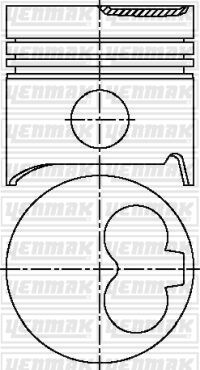 PISTON SEGMAN Q78.0MM STD -RENAULT-VOLVO-R 11-R 5-R 9 R 11-R 5-R 9 4 Adet