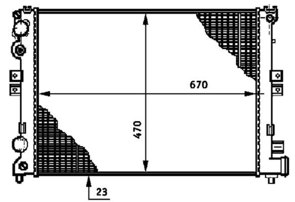 RADYATÖR JUMPY-EXPERT-SCUDO-1.9D-2.0JTD AC KLİMASIZ MEK 669x470x27