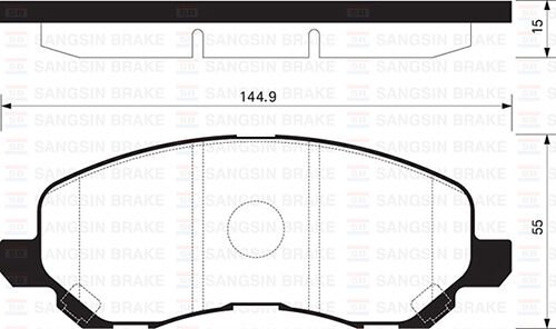 ÖN FREN BALATA MITSUBISHI ASX 1.6L DV6 DI-D GA7W 15-> 1.6L 4A92 Euro5 10-> / LANCER 1.6L 4G18 CS3A 03-08 1.3L 4G13 CS3A 03-07 / CITROEN C4 1.6L 1.8L HDİ 12-> / PEUGEOT 4008 12->