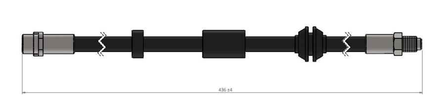 ÖN FREM HORTUMU VOLVO C70 II CONVERTİBLE 542 03/06-12/13-VOLVO S40 II 544 12/03-12/12-VOLVO V50 54 2 Adet