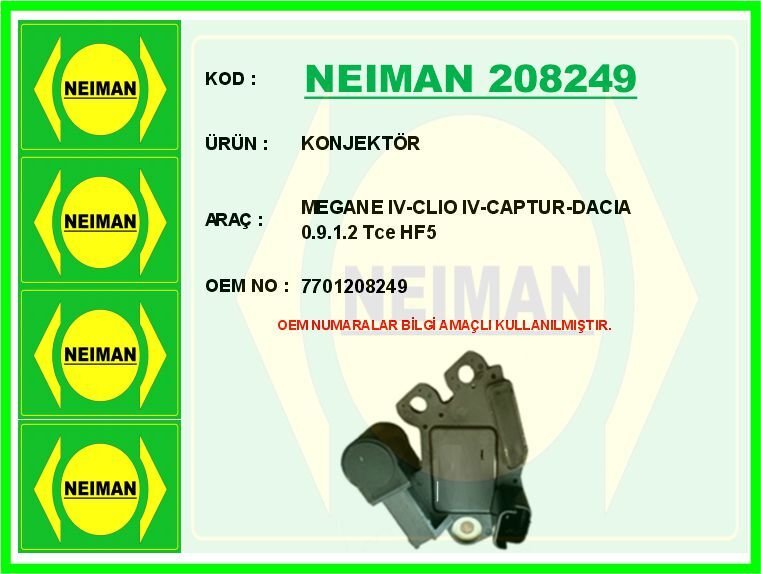 KONJEKTÖR MEGANE IV-CLIO IV-CAPTUR-DACIA 0.9.1.2 Tce HF5
