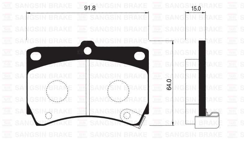 ÖN FREN BALATA MAZDA 323 1.6L B6 BG kasa 89-95 / 1.5L Z5 DOHC BA kasa 96-98