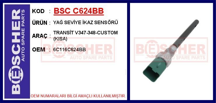 YAĞ SEVİYE İKAZ SENSÖRÜ TRANSİT V347-348-CUSTOM KISA