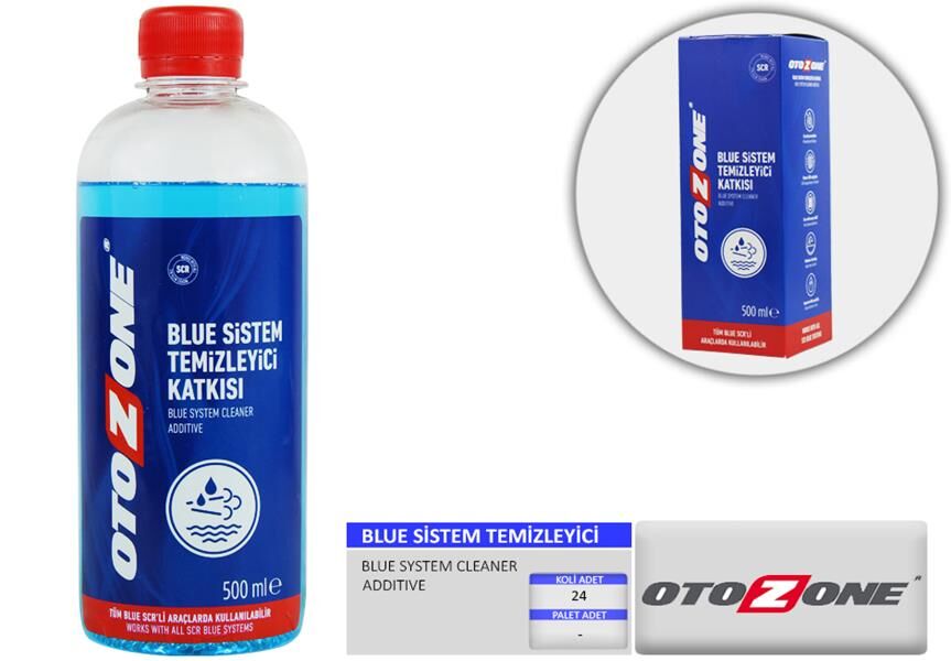 OTOZONE BLUE SİSTEM TEMİZLEYİCİ KATKISI 500 GRAM KOLİ 12 ADET 12 Adet