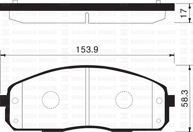 ÖN FREN BALATA HYUNDAI H100 2.5L KAMYONET 04-> / KIA K2500 D4CB KAMYONET 12-> / K2900 08->