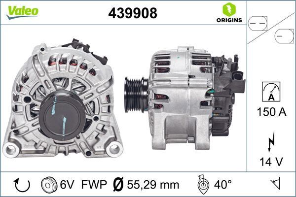 ALTERNATÖR FORD FOCUS /KUGA / C -MAX 11> 2.0 TDCİ 150 AMP