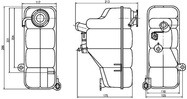 RADYATOR YEDEK SU DEPOSU MERCEDES W202 W463
