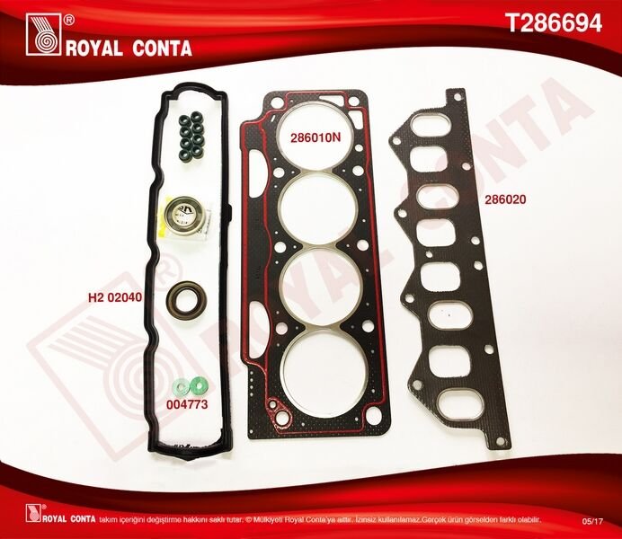 ÜST TAKIM CONTA CLIO I 91> 1.8 LAGUNA-MEGANE I 95> 1.8-2.0 F3P 710/F3P 714 SKT KEÇELİ