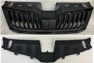 ON PANJUR PARLAK CERCEVE UST PLASTIK BIRLIKTE PARLAK SIYAH KOMPLE OCTAVIA 2018-2021