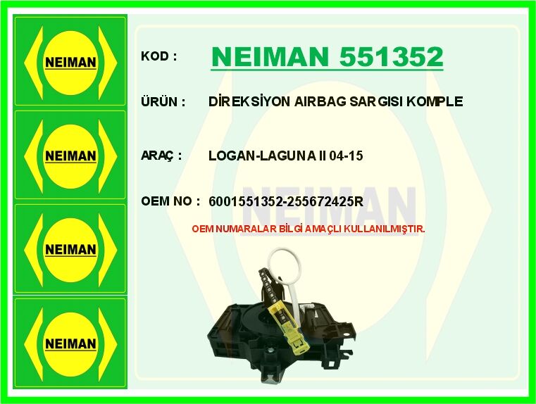 DİREKSİYON AIRBAG SARGISI KOMPLE LOGAN-LAGUNA II 04-15