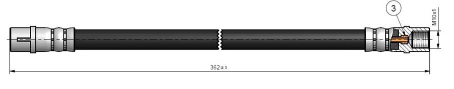 FREN HORTUMU ARKA MERCEDES W168 W414 2 Adet