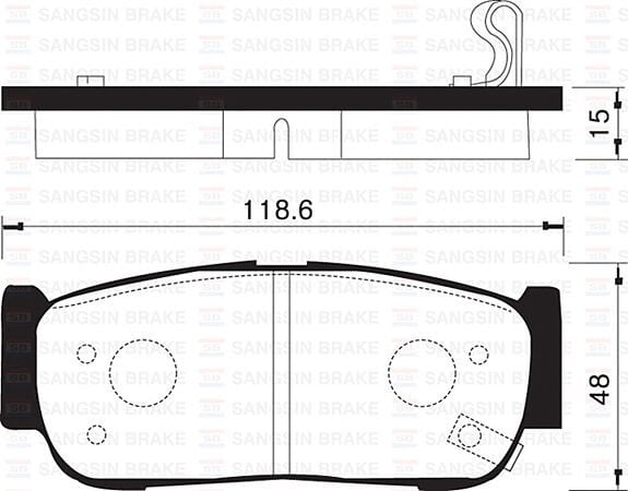 ARKA FREN BALATA HYUNDAI SANTAFE 2.0L CRDi 06-> 2.2L D4EB 06-09