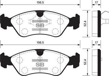 ÖN BALATA ASTRA F 91-98 CALIBRA-OMEGA-VECTRA A 1.8-2.0 88-95 GDB891-GDB1300-GDB3116
