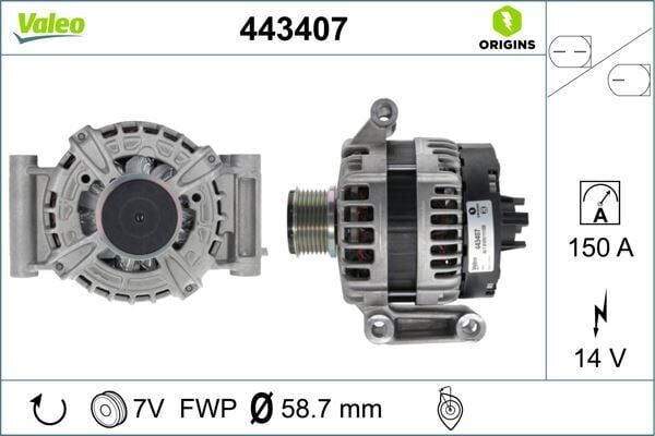 ALTERNATÖR FORD TRANSİT-RANGER 11> 2.2 TDCİ 150 AMP
