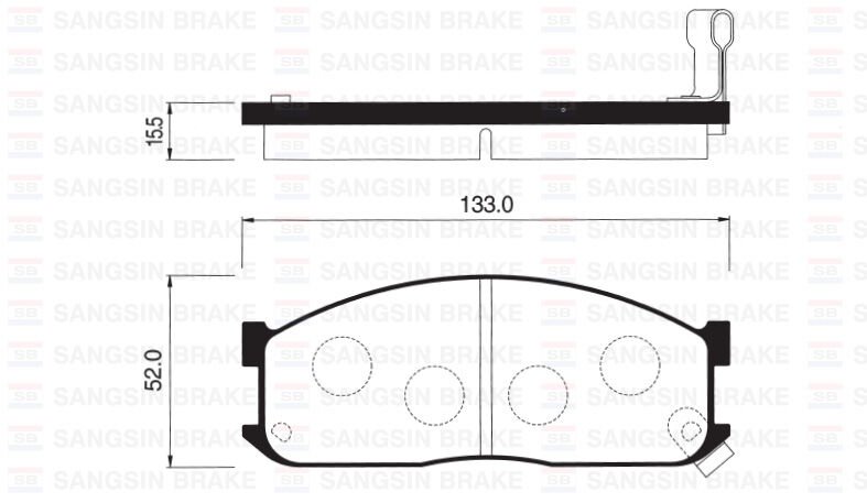 ÖN FREN BALATA MAZDA E2200 2.2L R2 RF 91-> / KIA BESTA 2.2L R2 92-98 / BONGO 2.7L J2 SD 97-04