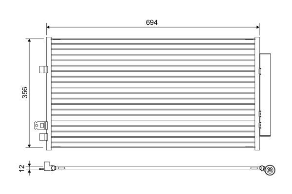 KLİMA KONDENSERİ FIAT 500X 14> JEEP RENEGADE 14>