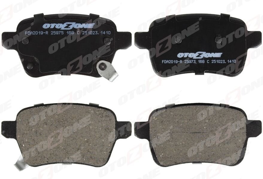 ARKA FREN BALATASI OPEL CORSA E 14>19 ADAM 14>19 15 JANT RPO J67 FIAT EGEA 16> 500L 13> 264mm M ETAL İNDİKATÖRLÜ civata takımlı