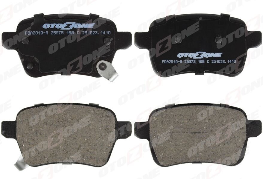 ARKA FREN BALATASI OPEL CORSA E 14>19 ADAM 14>19 15 JANT RPO J67 FIAT EGEA 16> 500L 13> 264mm M ETAL İNDİKATÖRLÜ civata takımlı