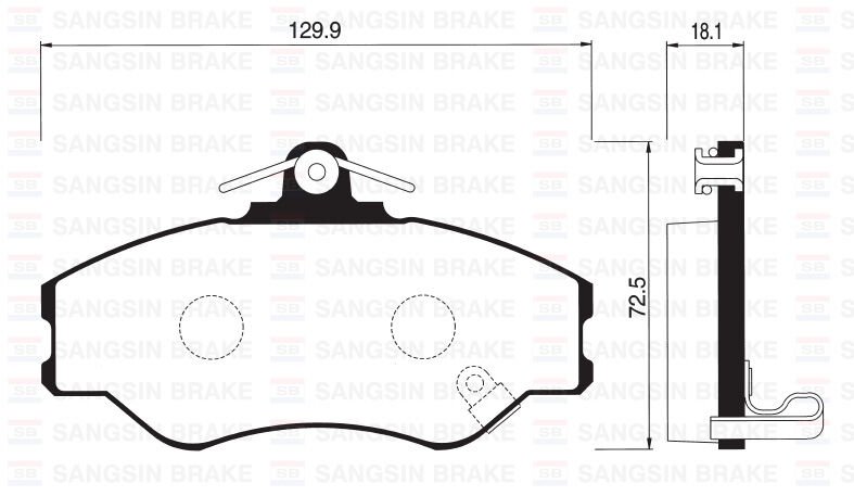 ÖN FREN BALATA HYUNDAI H100 2.5L D4BA 4D55 4D56 PANELVAN 94-05