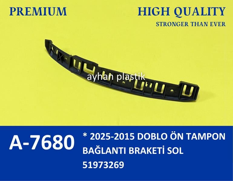 ÖN TAMPON BRAKETİ SOL DOBLO 15 > 5 Adet