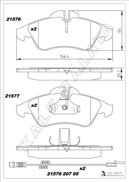 FREN BALATASI ON MERCEDES W638 B901>B904 . VW LT 28-35-46