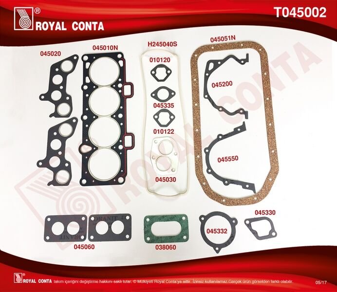 MOTOR TAKIM CONTA KEÇESİZ LADA SAMARA 1500