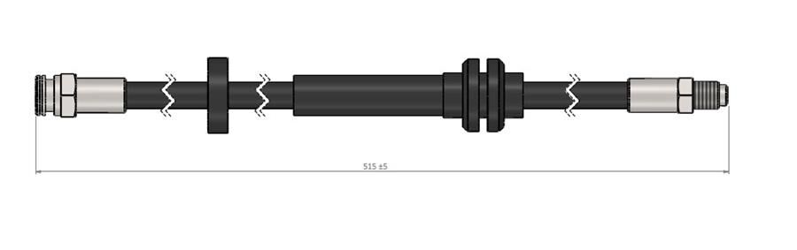ÖN FREN HORTUMU PEUGEOT BOXER-CITROEN JUMPER 06> 2.0-2.2-3.0 HDI-FIAT DUCATO 06 > 2.3JTD 515 MM 2 Adet