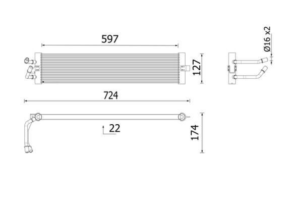 OTOMATIK SANZIMAN YAG SOGUTUCUSU BMW G30 G31 G38 G32 G11 G12 G14 G15 G16