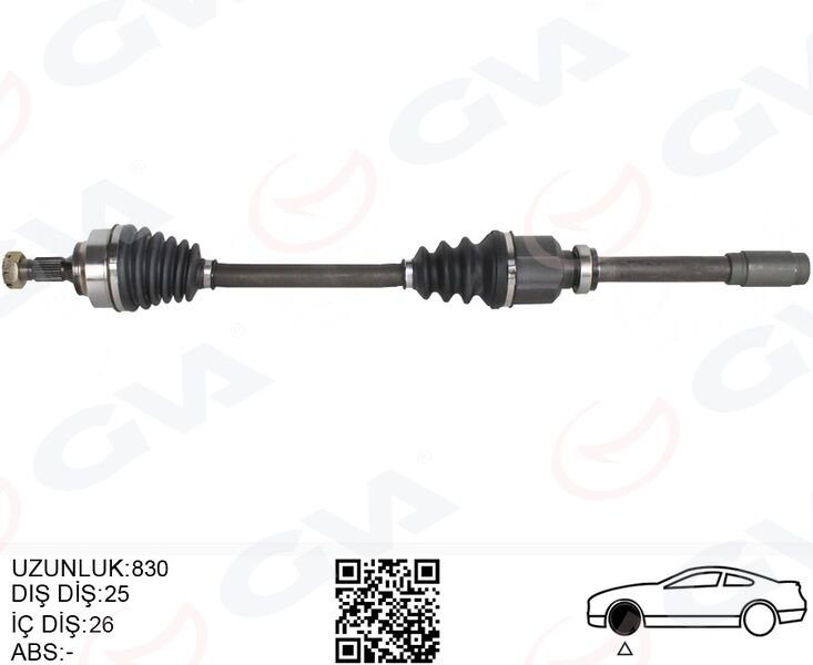 KOMPLE AKS SAG ON PSA 307 3A/C 1.6 A-T 00-07